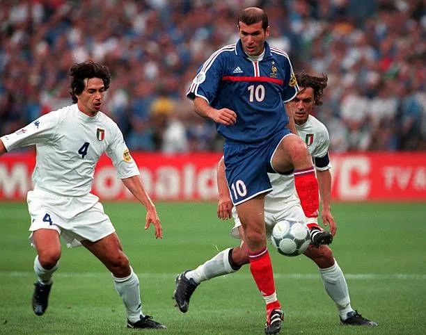 Zidane France 2000 EURO CUP Home Soccer Jersey Shirt BNWT L