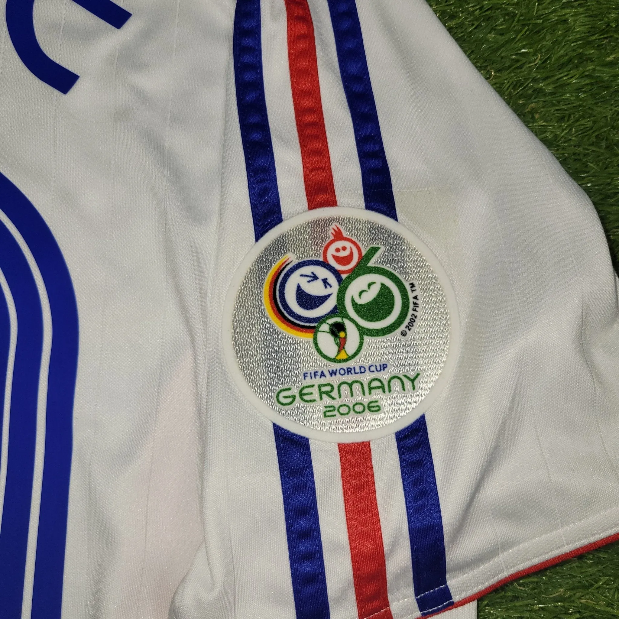 Zidane France 2006 WORLD CUP FINAL Away Soccer Jersey Shirt L SKU# 740125 AZB001